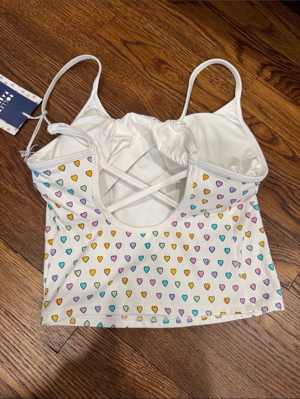 Roller rabbit target Heart Print White Cami Top - Picture 2 of 3